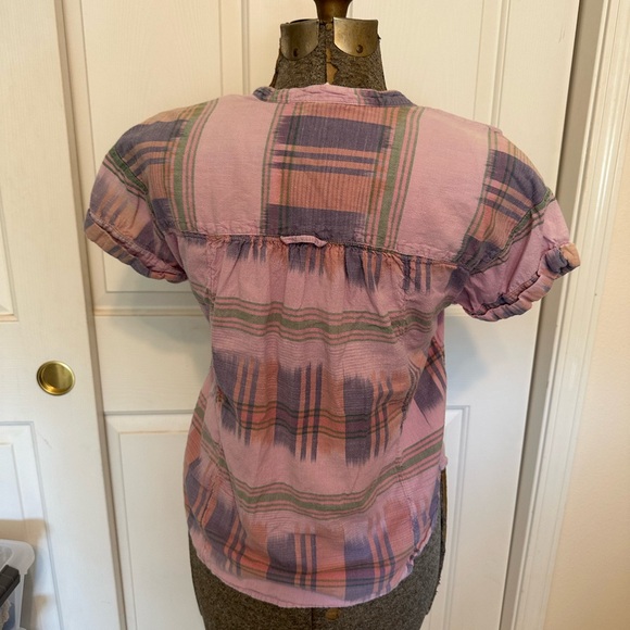 Anthropologie Pilcro plaid fall top size Small - Picture 7 of 9